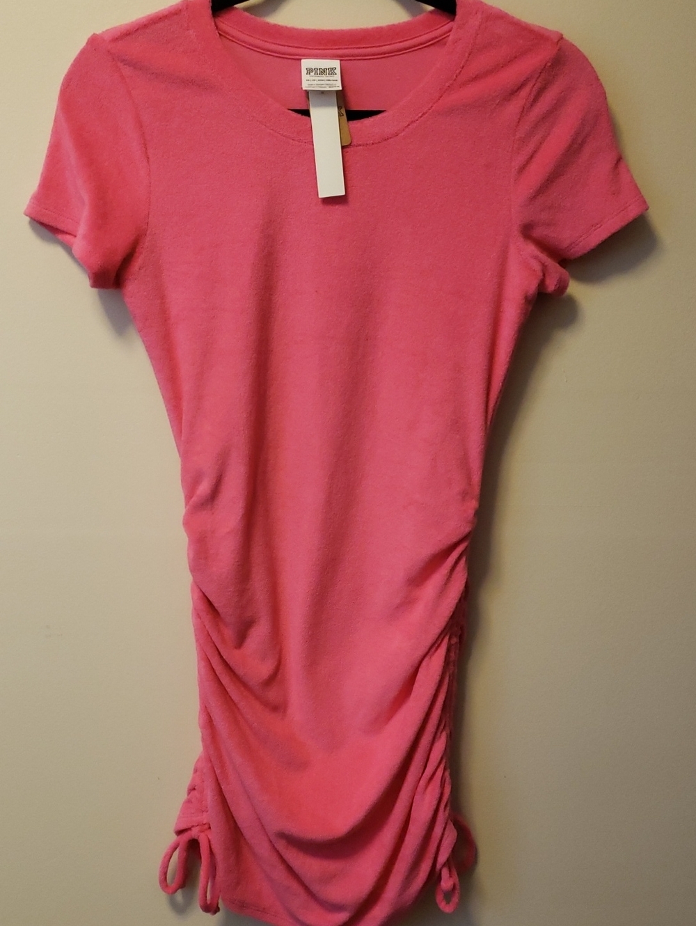 PINK Victoria Secret Ruched Side Mini Dress/ Cover Up